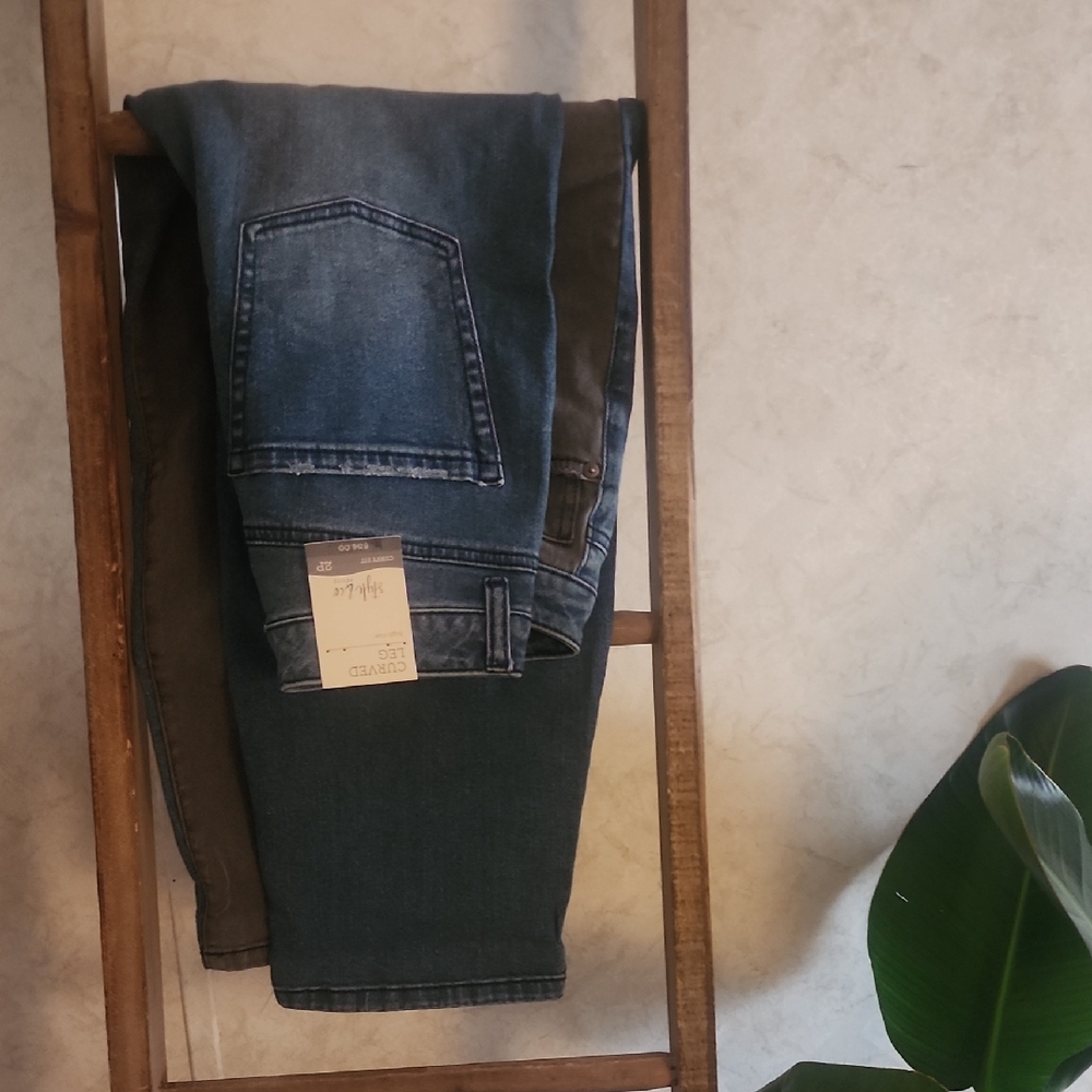 Style & Co. Blue Ankle Cropped Jeans